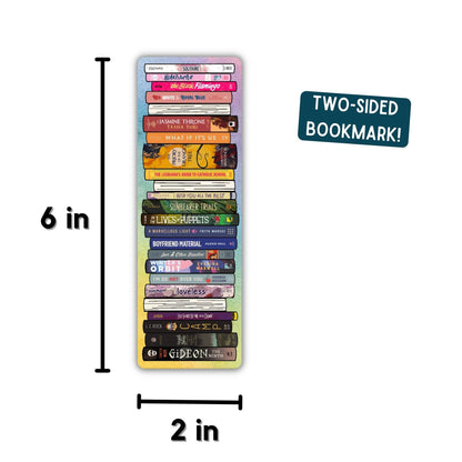 LGBTQIA+ Book Stack Spines Bookmark